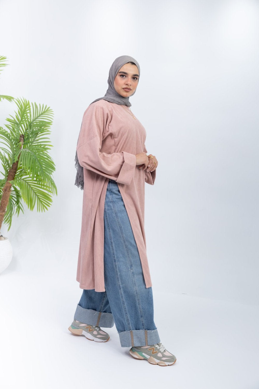 Blush Ribbed Tunic