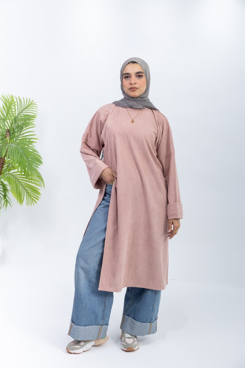 Blush Ribbed Tunic